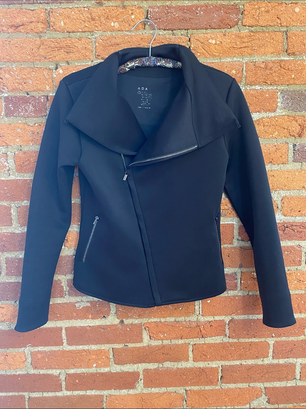 ADAY Black Moto-style Jacket